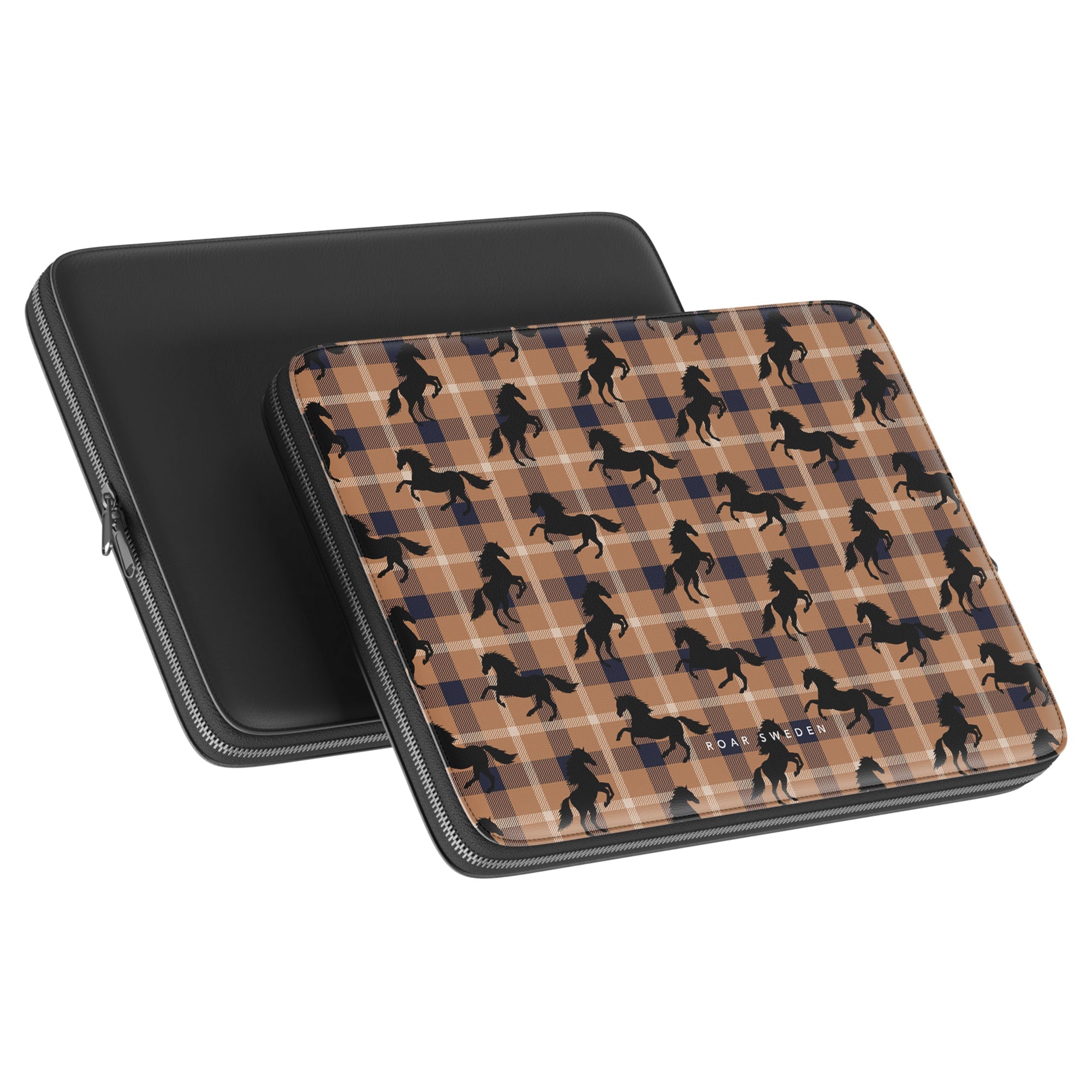 Plaid Horse Brown - Laptopfodral - Roar Sweden