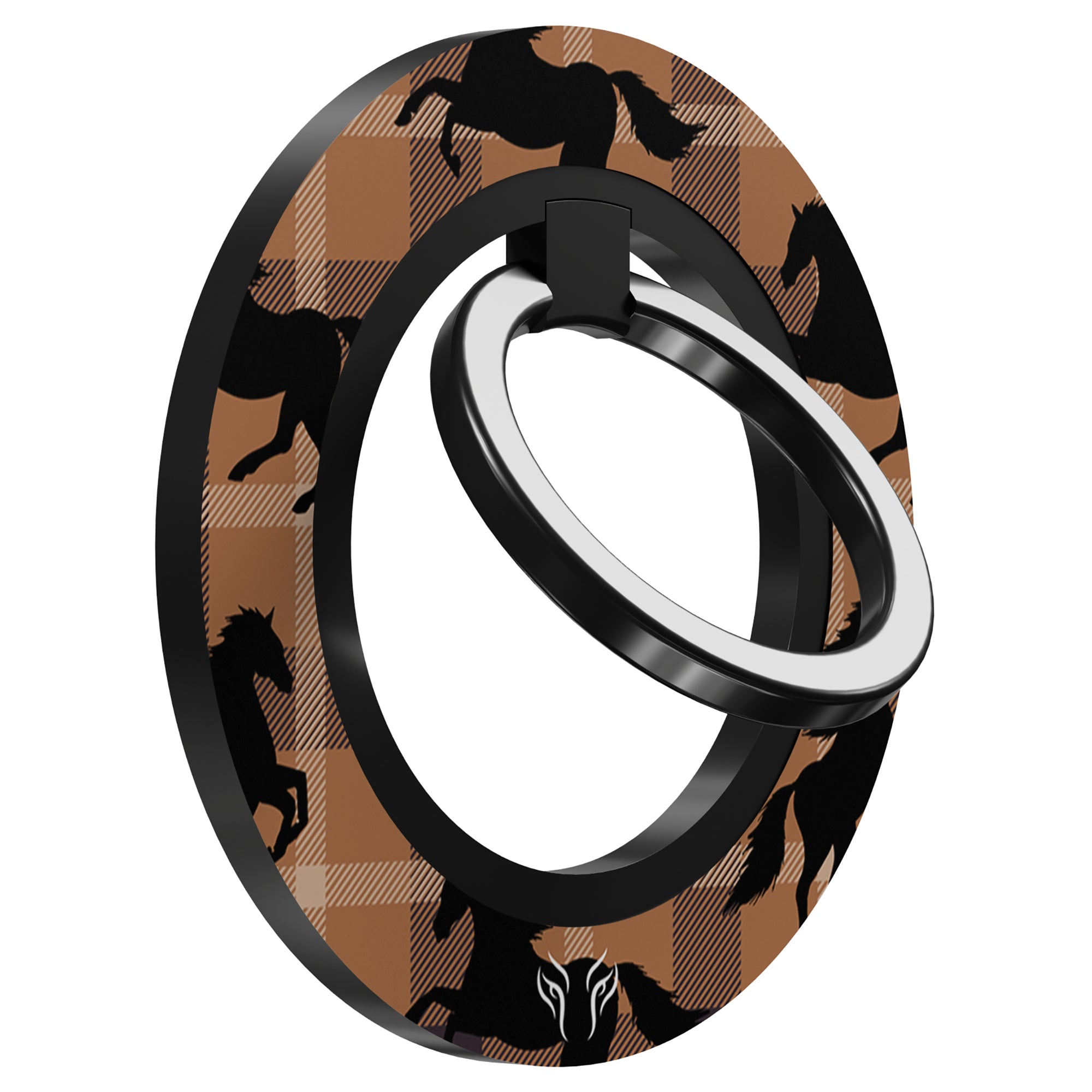 Plaid Horse Brown - Magnetring - Roar Sweden