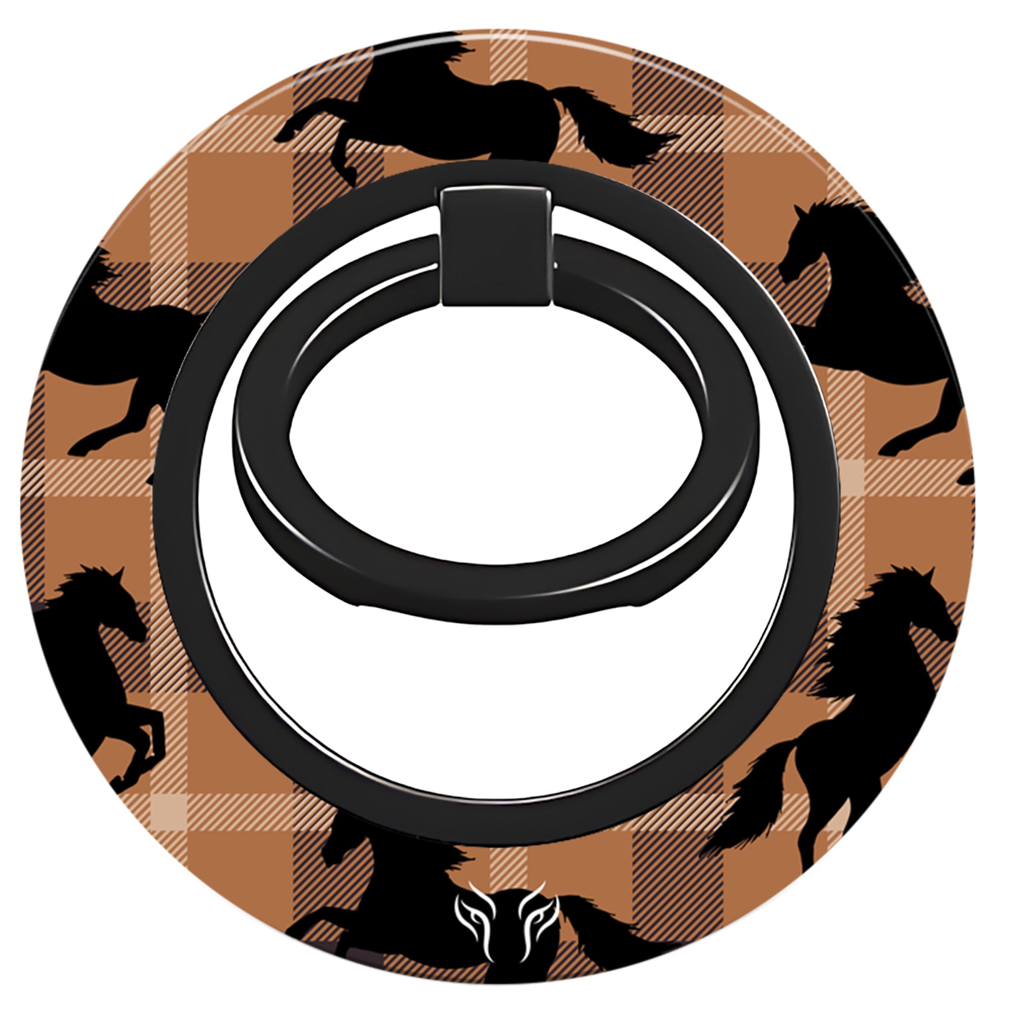 Plaid Horse Brown - Magnetring - Roar Sweden