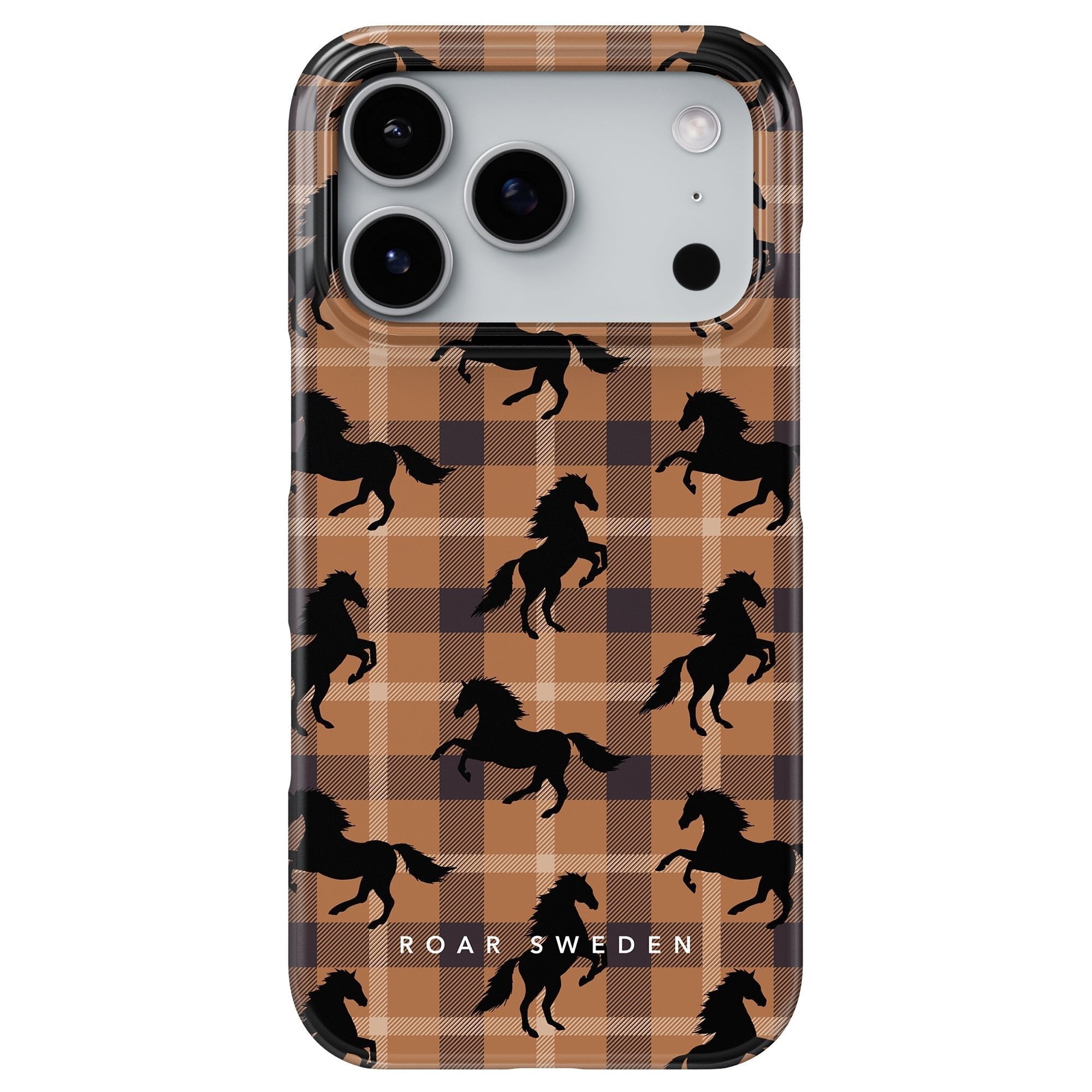 Plaid Horse Brown - Slim case
