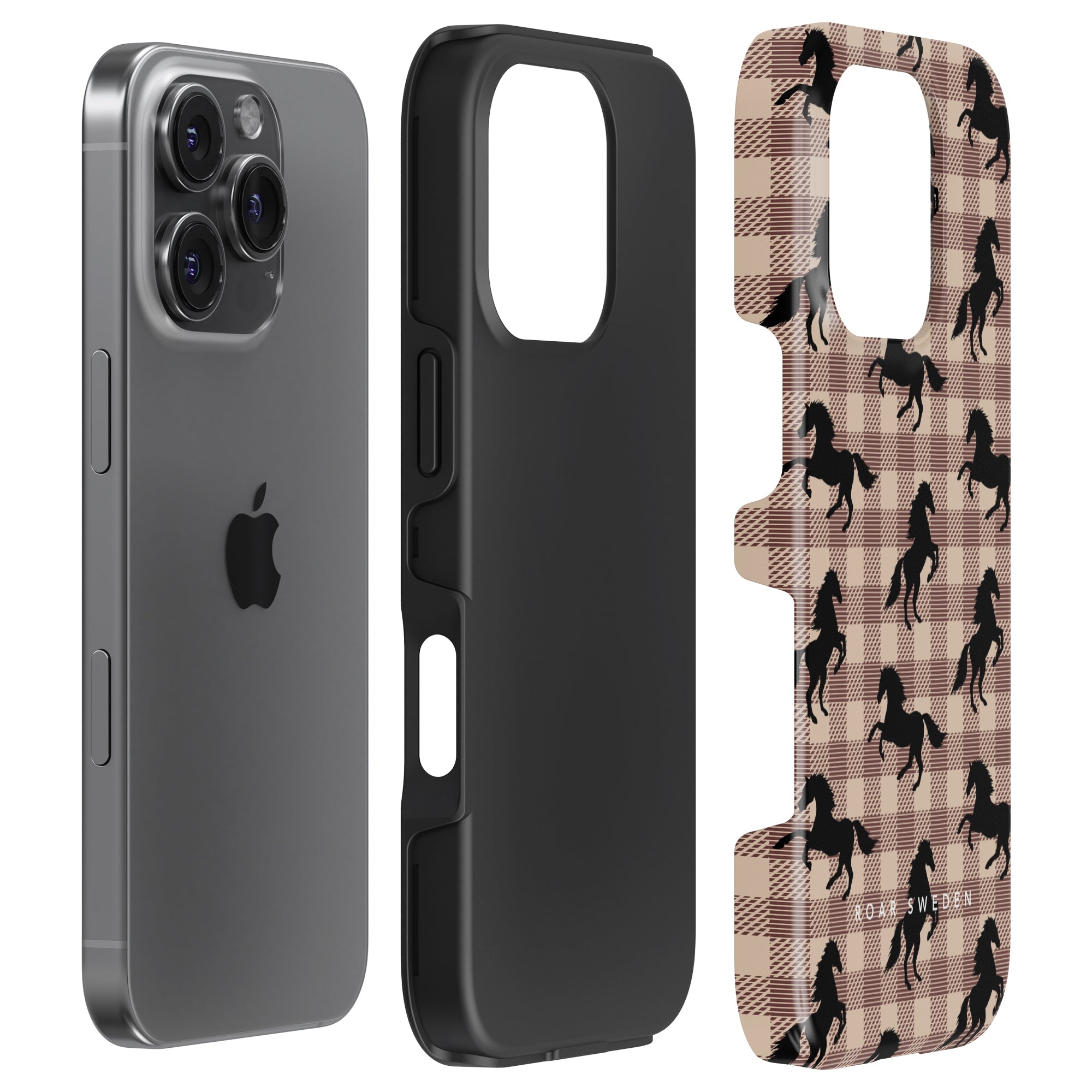Plaid Horse Light Brown - Tough Case