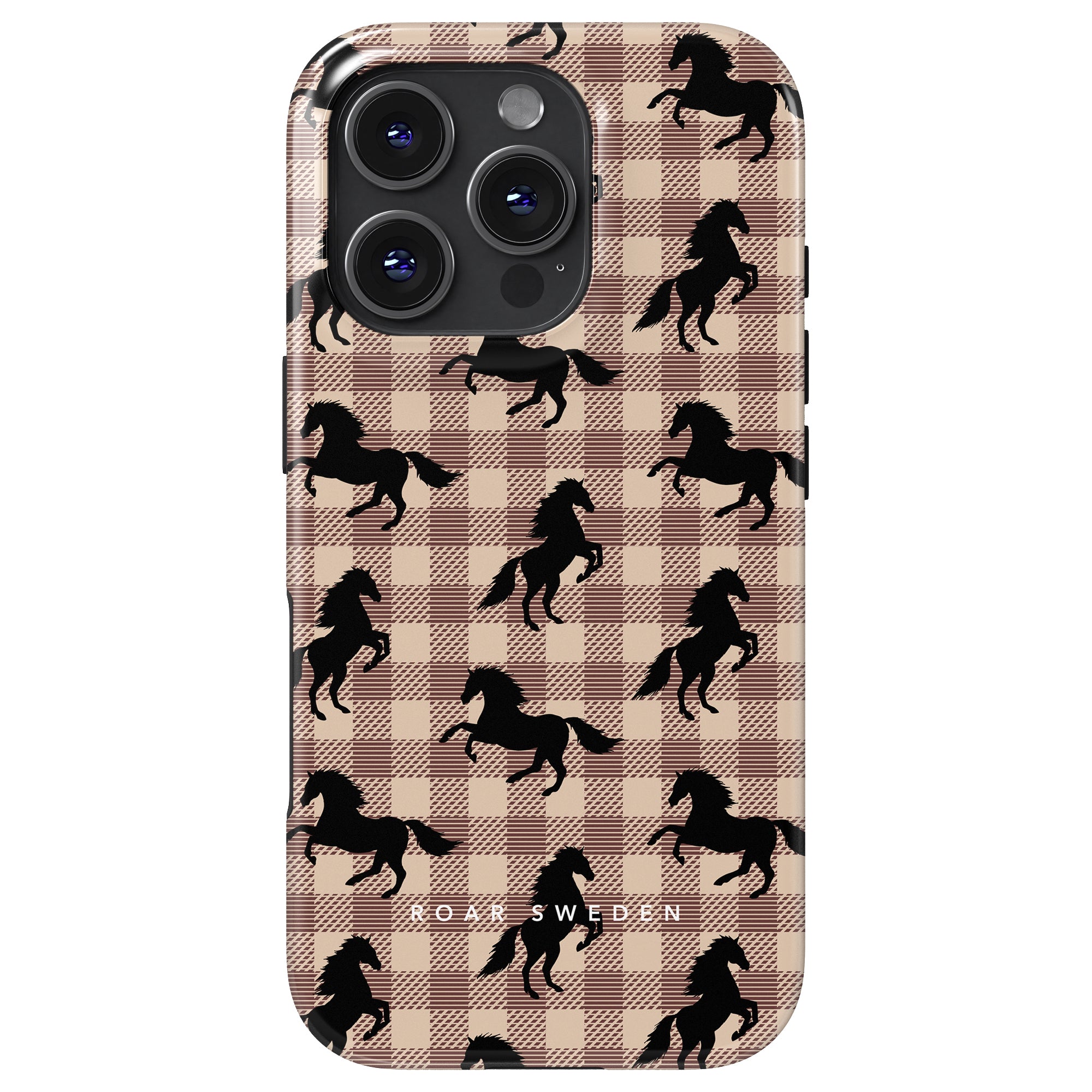 Plaid Horse Light Brown - Tough Case