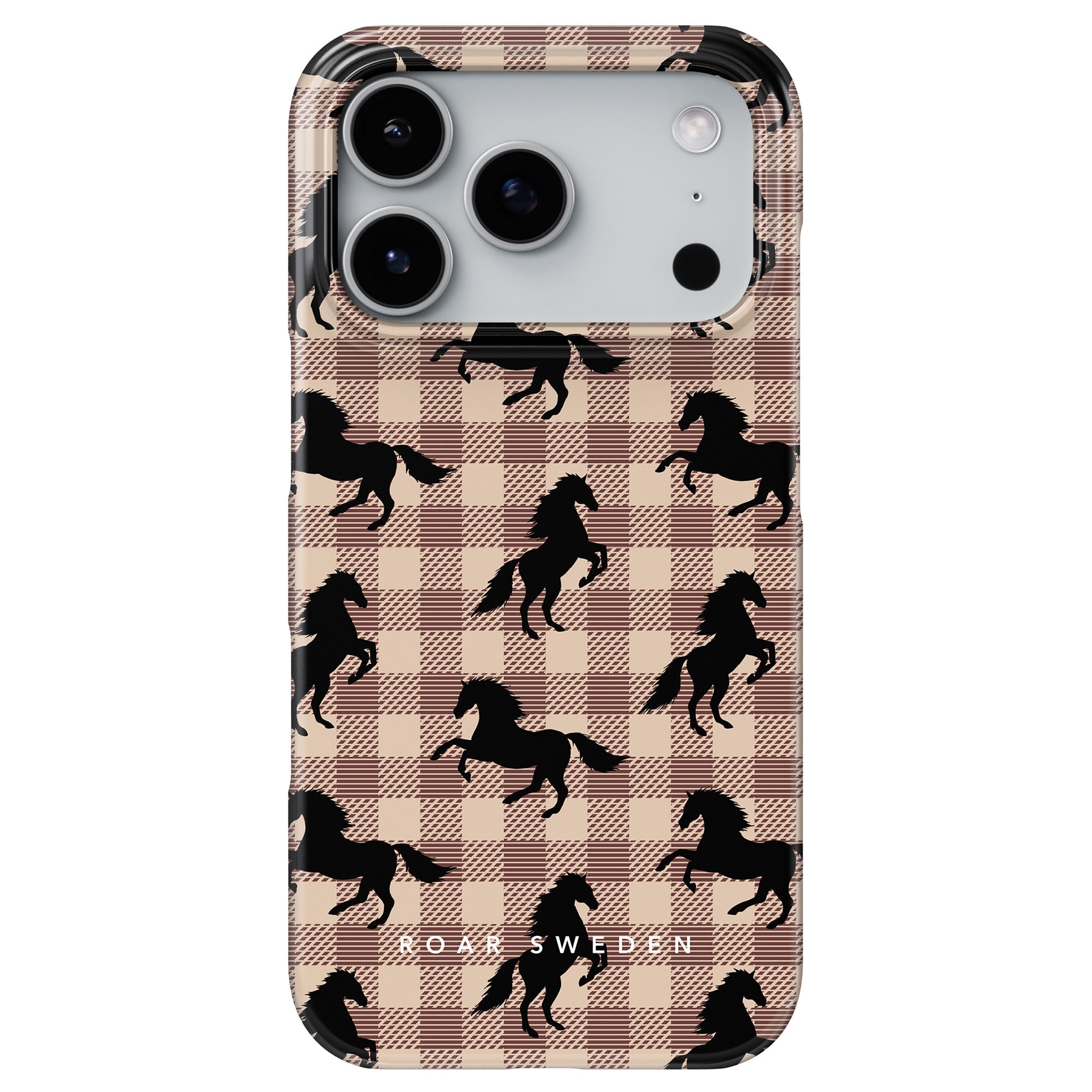 Plaid Horse Light Brown - Slim case