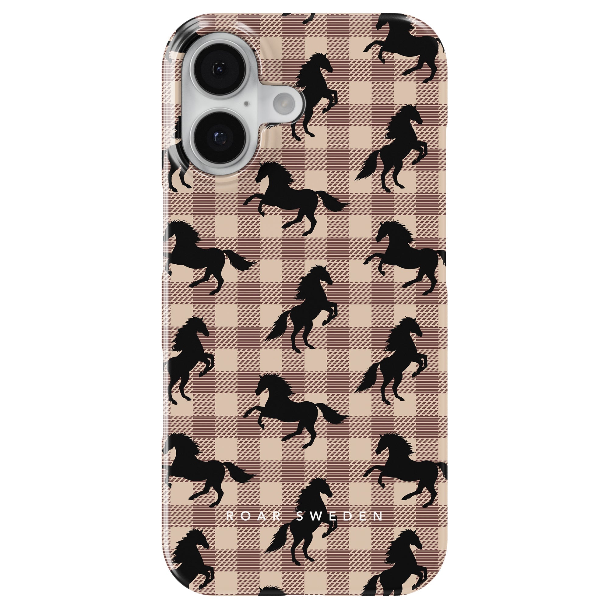 Plaid Horse Light Brown - Slim case