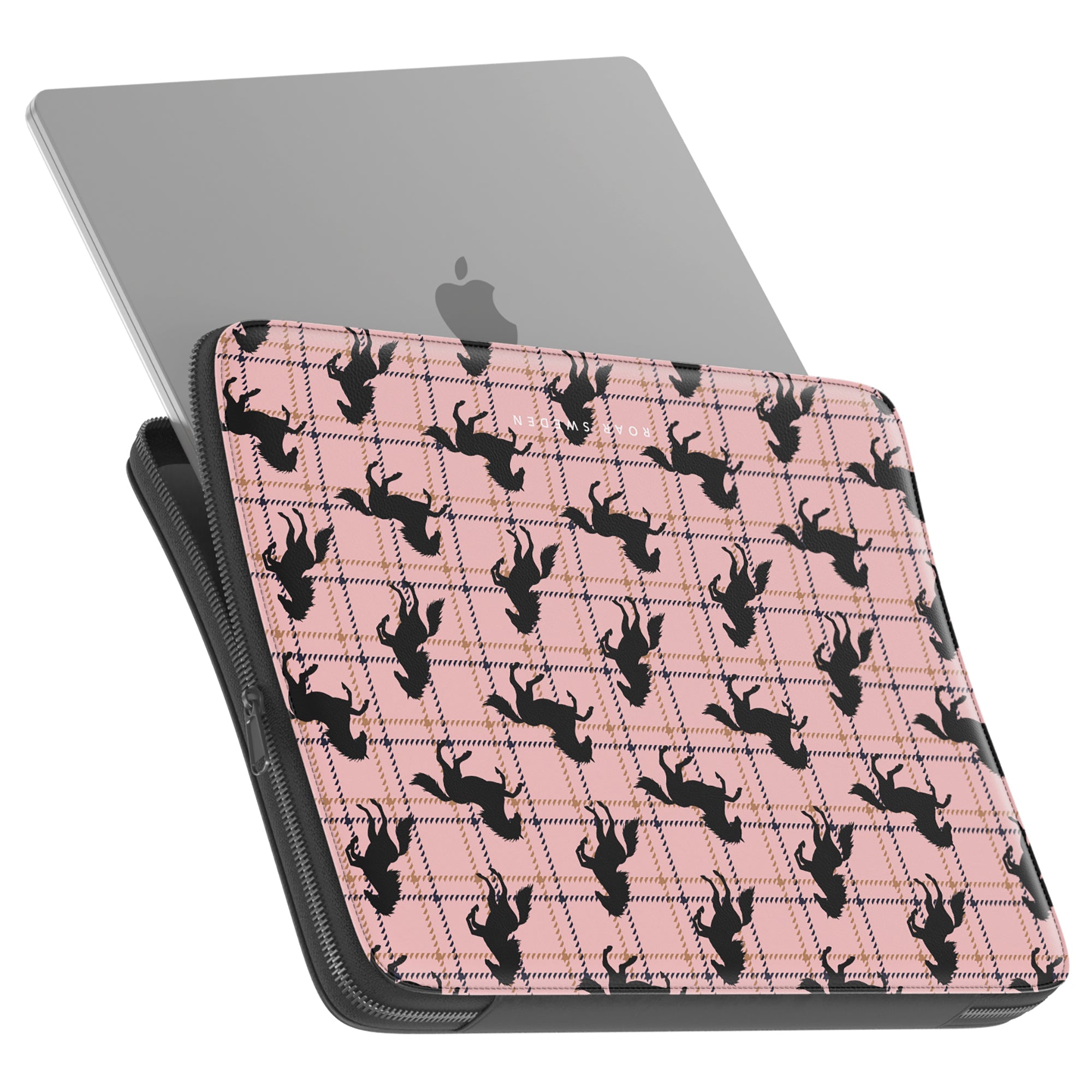 Plaid Horse Pink - Laptopfodral - Roar Sweden