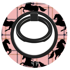 Plaid Horse Pink - Magnetring – magnetring för mobil