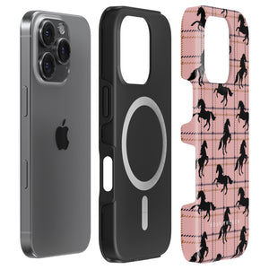 Plaid Horse Pink - Magsafe Tough Case