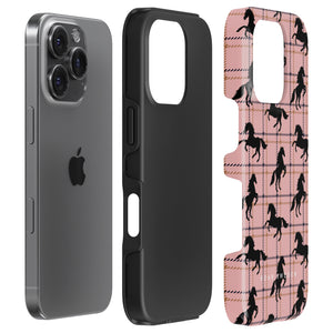 Plaid Horse Pink - Tough Case