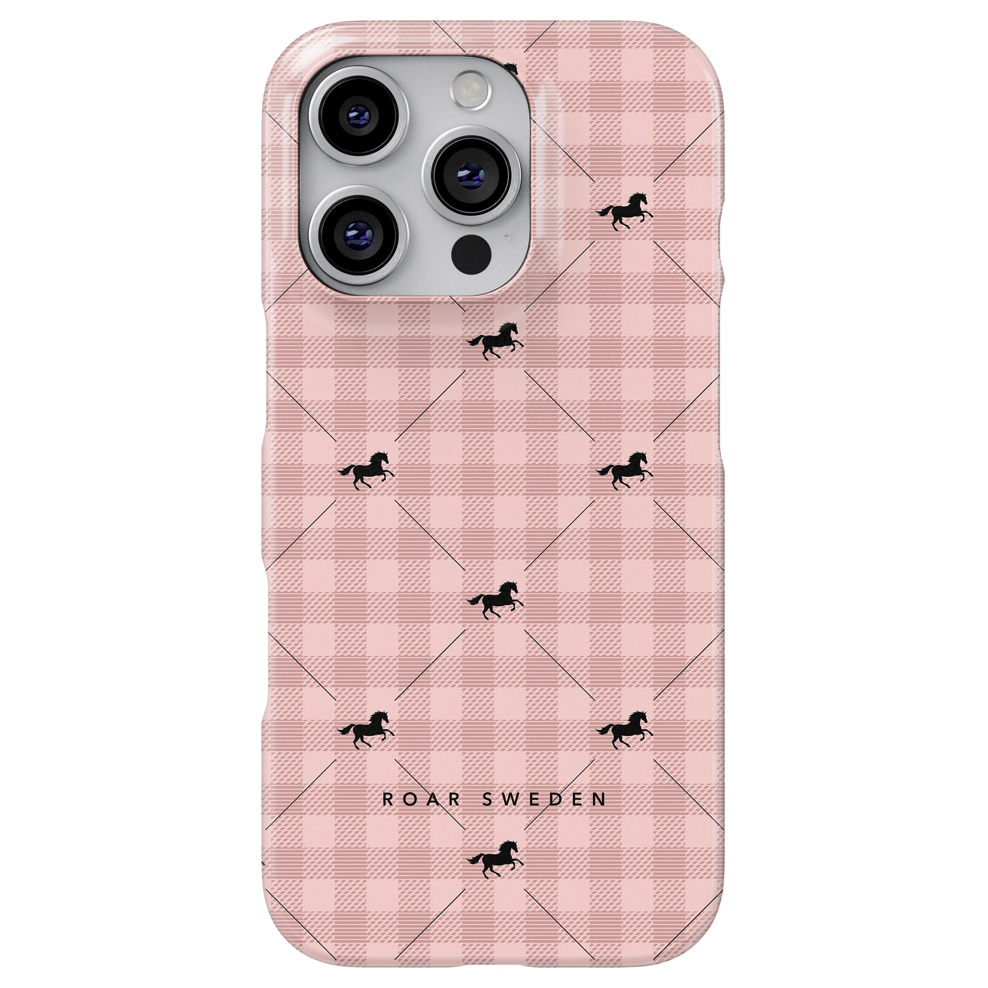 Plaid Horse Rosy - Slim case