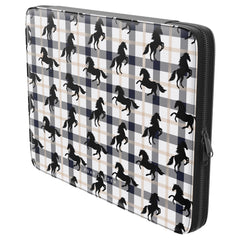 Plaid Horse White - Laptopfodral - Roar Sweden