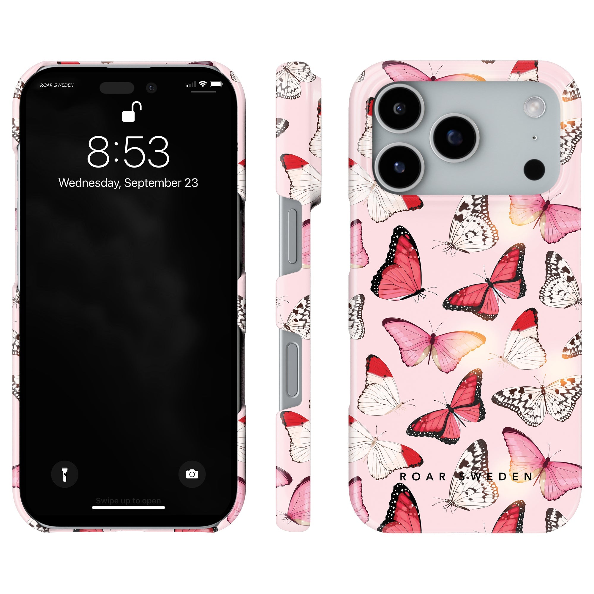 Slim mobilskal – Rosy Butterflies