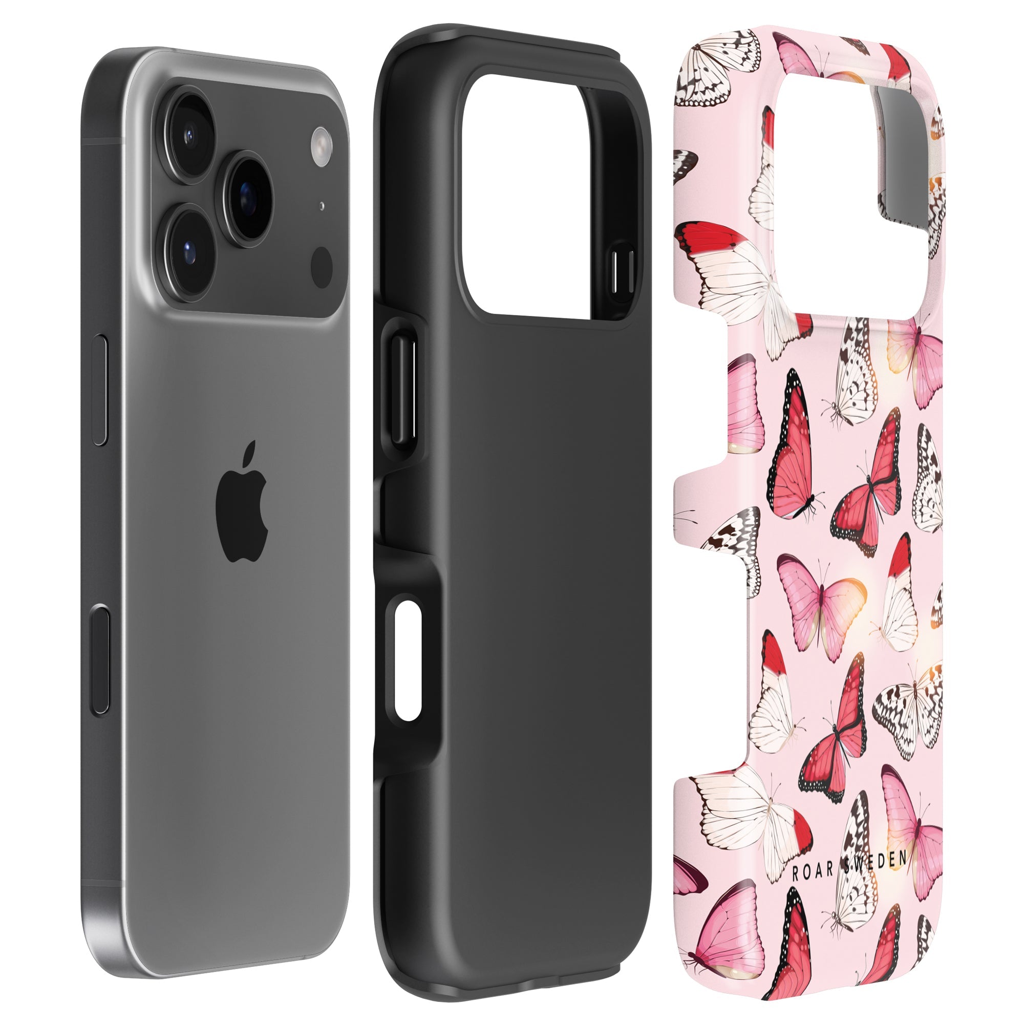 Tough mobilskal – Rosy Butterflies