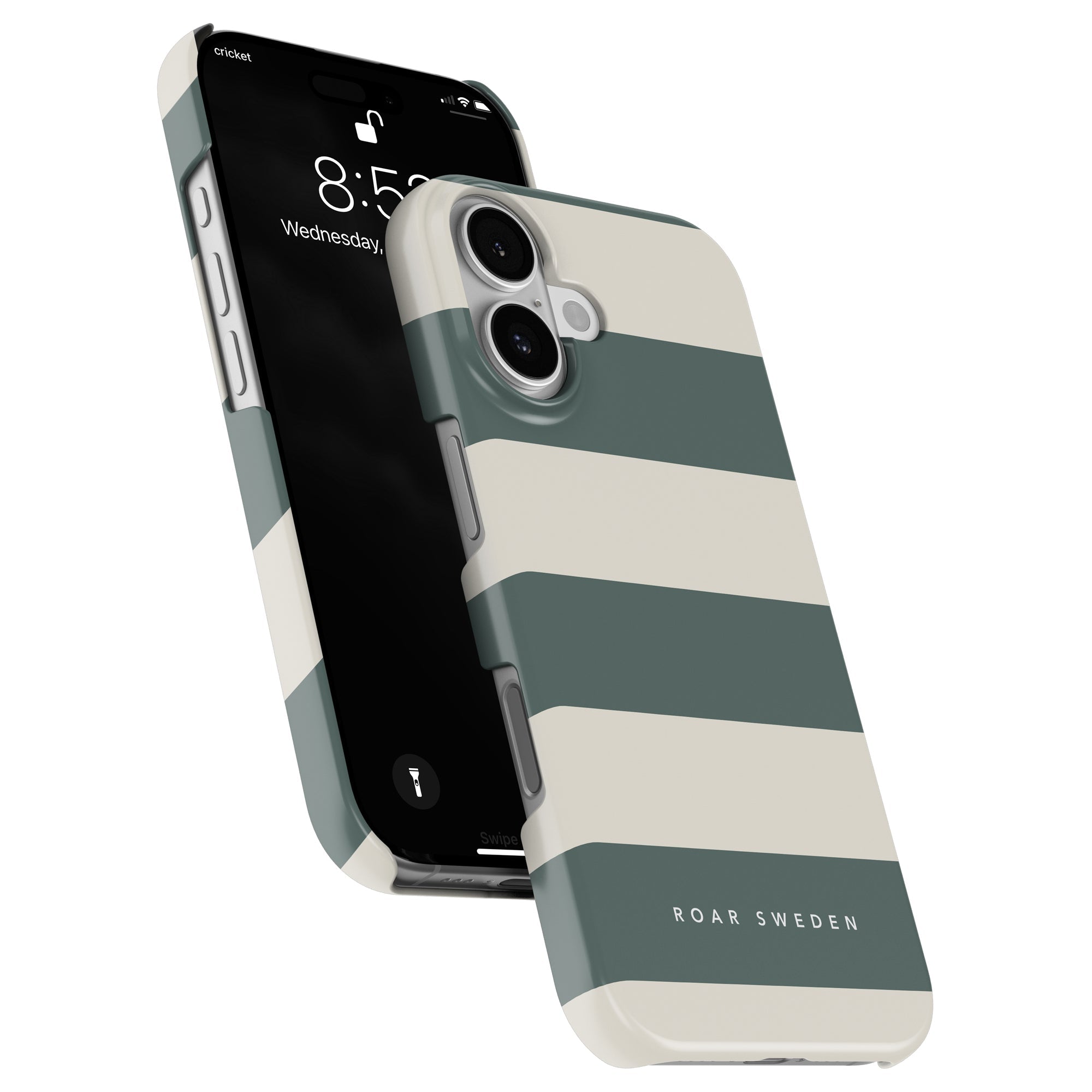 Sage Stripes - Slim case - Roar Sweden