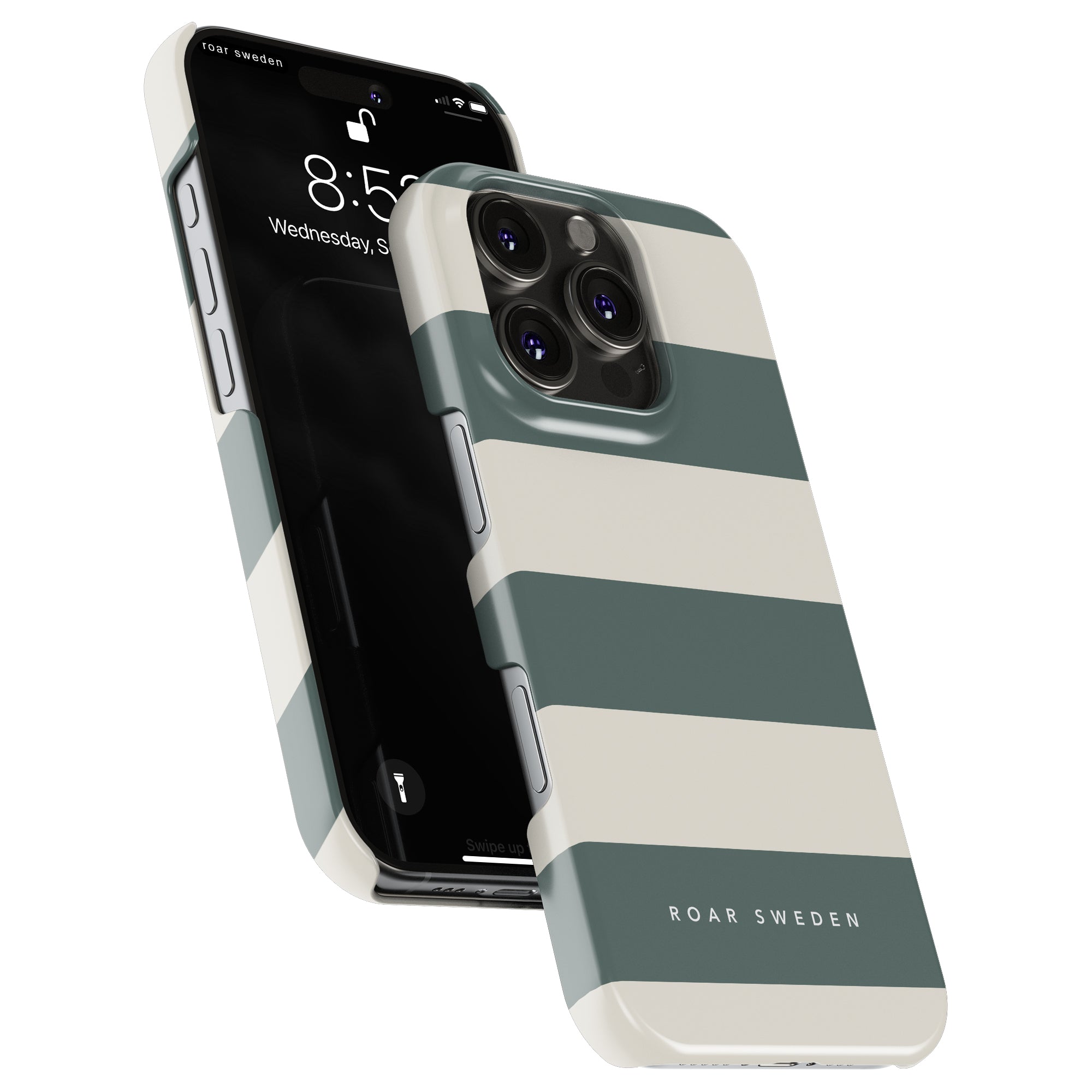 Sage Stripes - Slim case - Roar Sweden