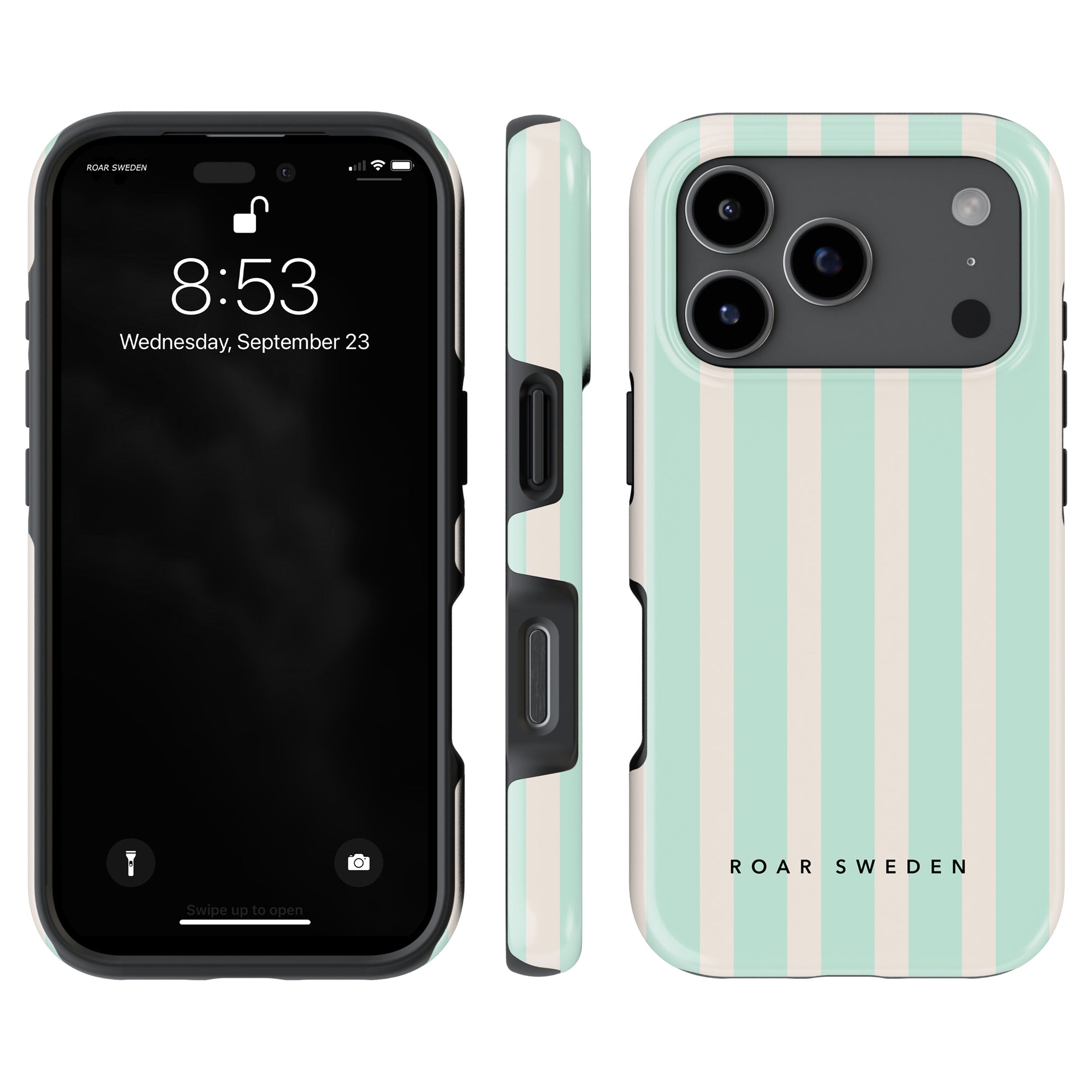 Seafoam Stripes - Magsafe Tough Case - Roar Sweden