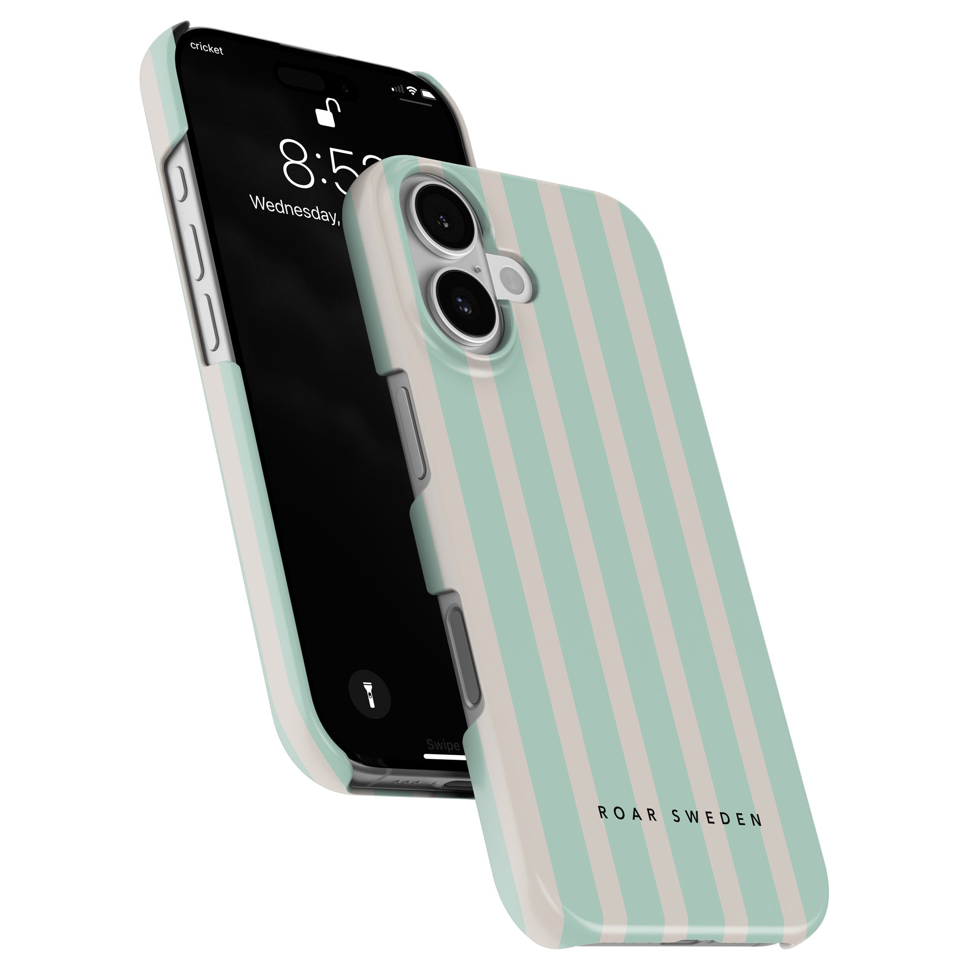 Seafoam Stripes - Slim case - Roar Sweden