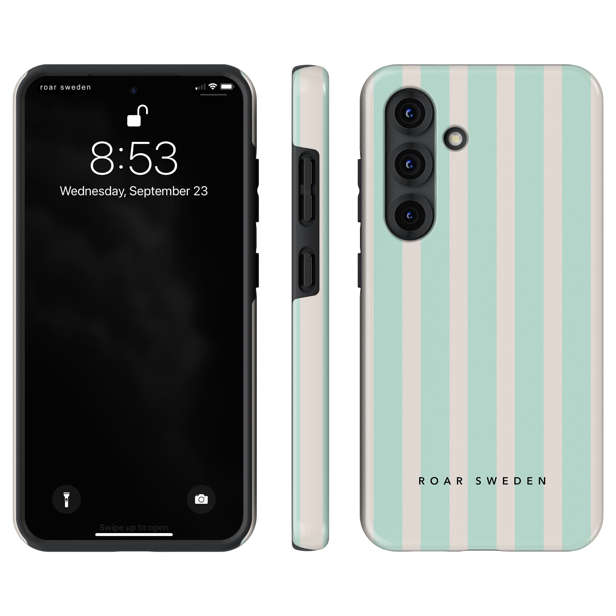 Seafoam Stripes - Tough Case - Roar Sweden