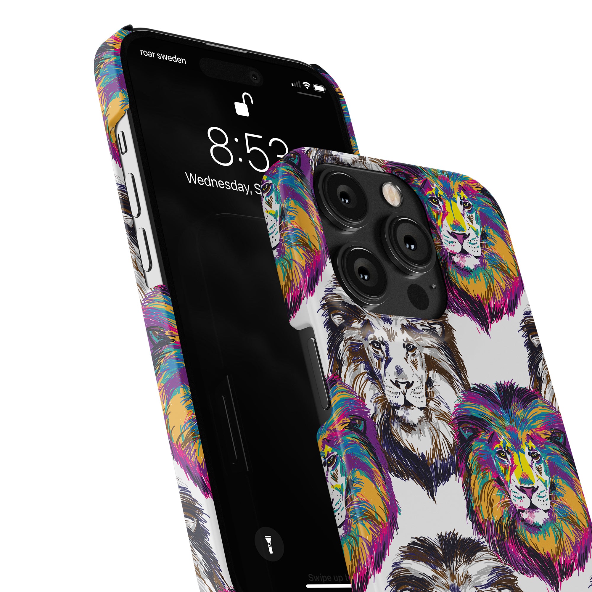 A vibrant Simba - Slim case designed specifically for the iPhone 11.