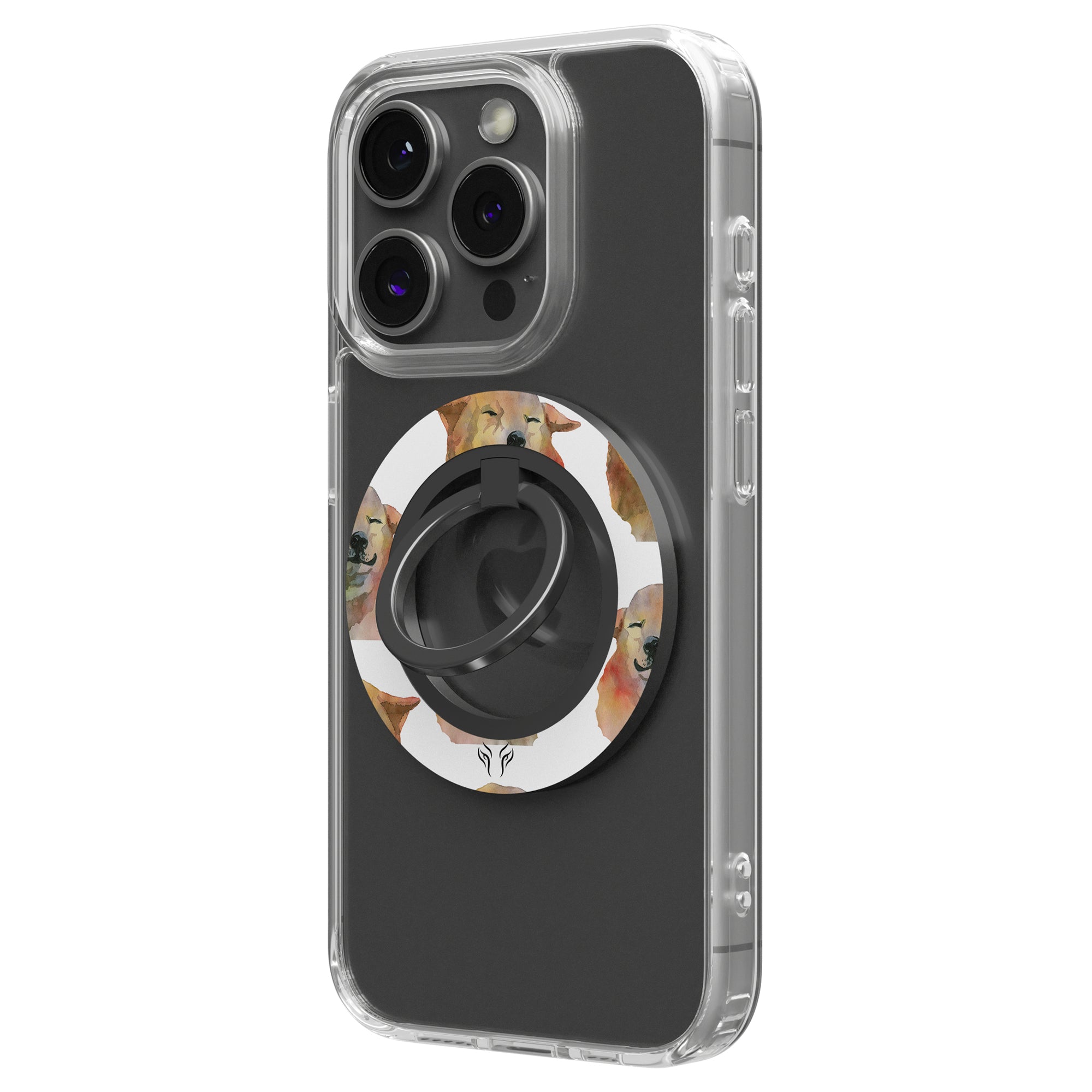 Smiley Shiba - Magnetring – magnetring för mobil