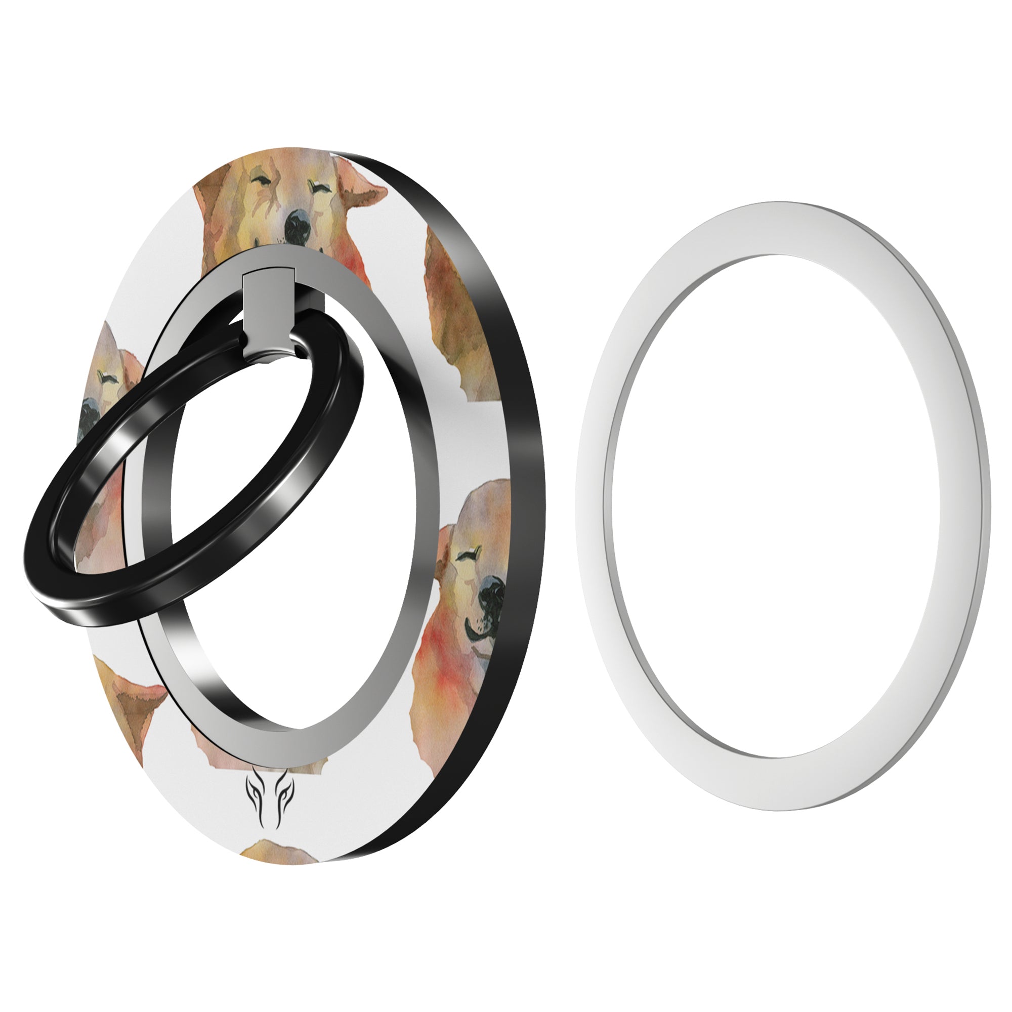 Smiley Shiba - Magnetring – magnetring för mobil