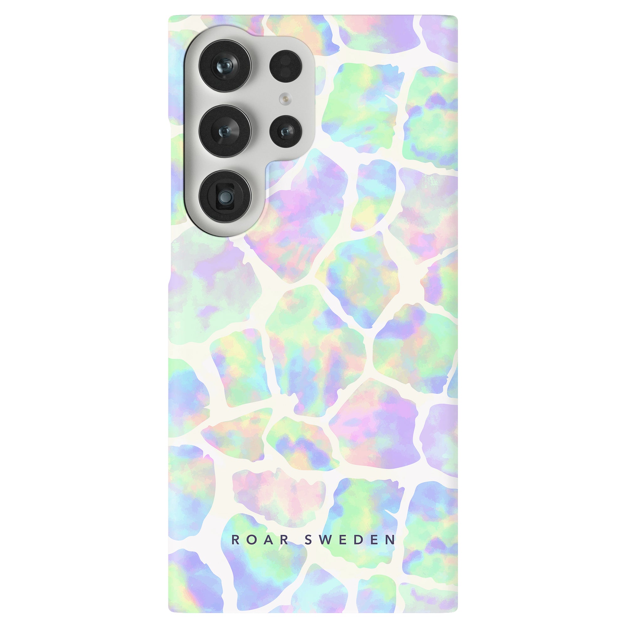 A Soap Giraffe - Slim case with a giraffe print on it.