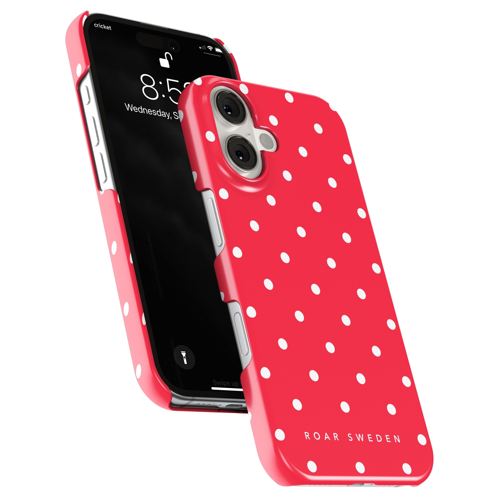 Slim mobilskal – Strawberry Dots