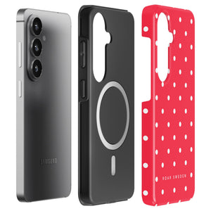 Strawberry Dots - Magnetic Tough Phone Case