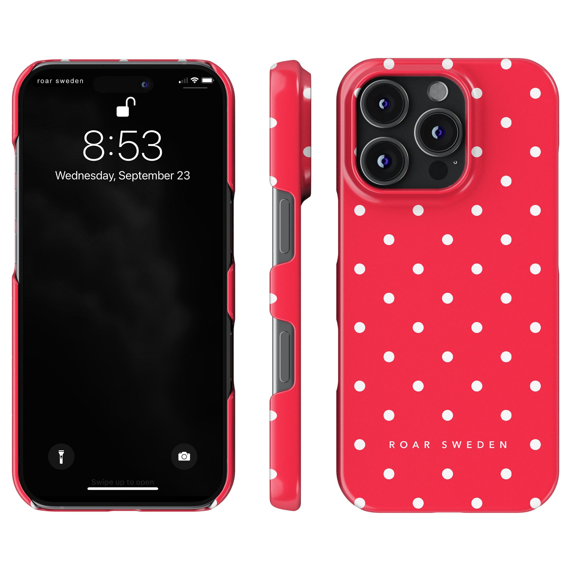 Strawberry Dots - Slim case - Roar Sweden