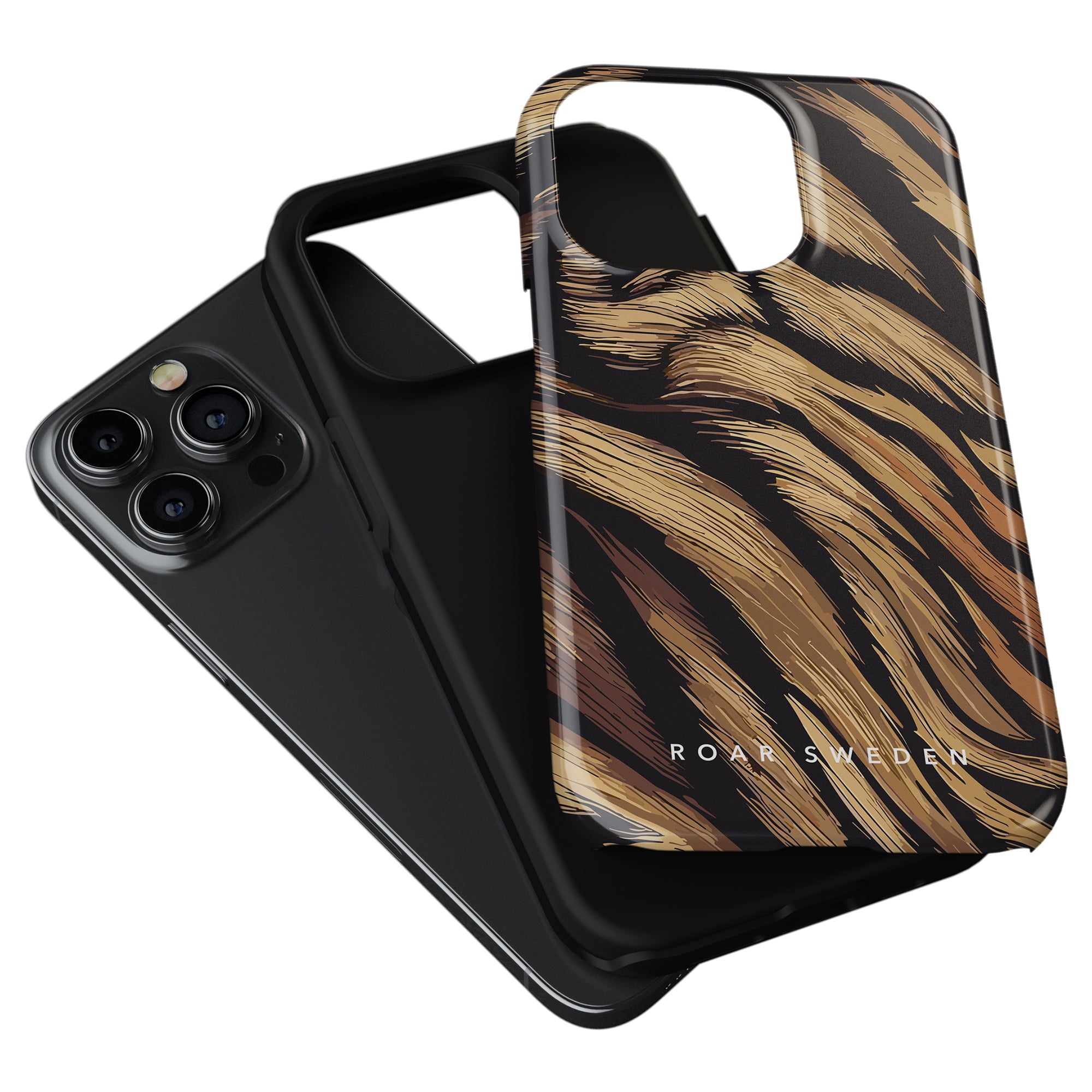 A Tiger Fur - Tufft fodral för iPhone 11 Pro, ger hållbarhet och skydd för din telefon. Med sin eleganta design och exakta utskärningar visar fodralet upp den vilda skönheten hos en tiger.