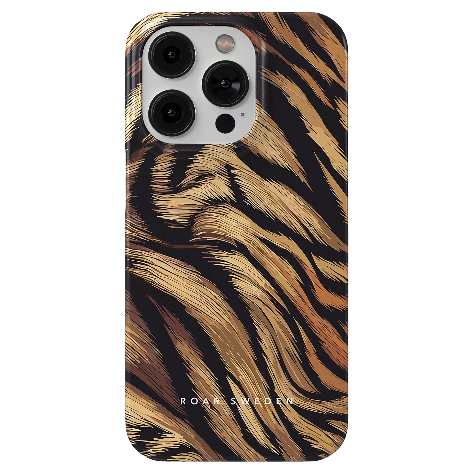 Roar Sweden Tiger Fur - Slim Case: Ett skal med vild tigertryck till iphone 11, perfekt för dem som vill upptäcka sin djärva sida.