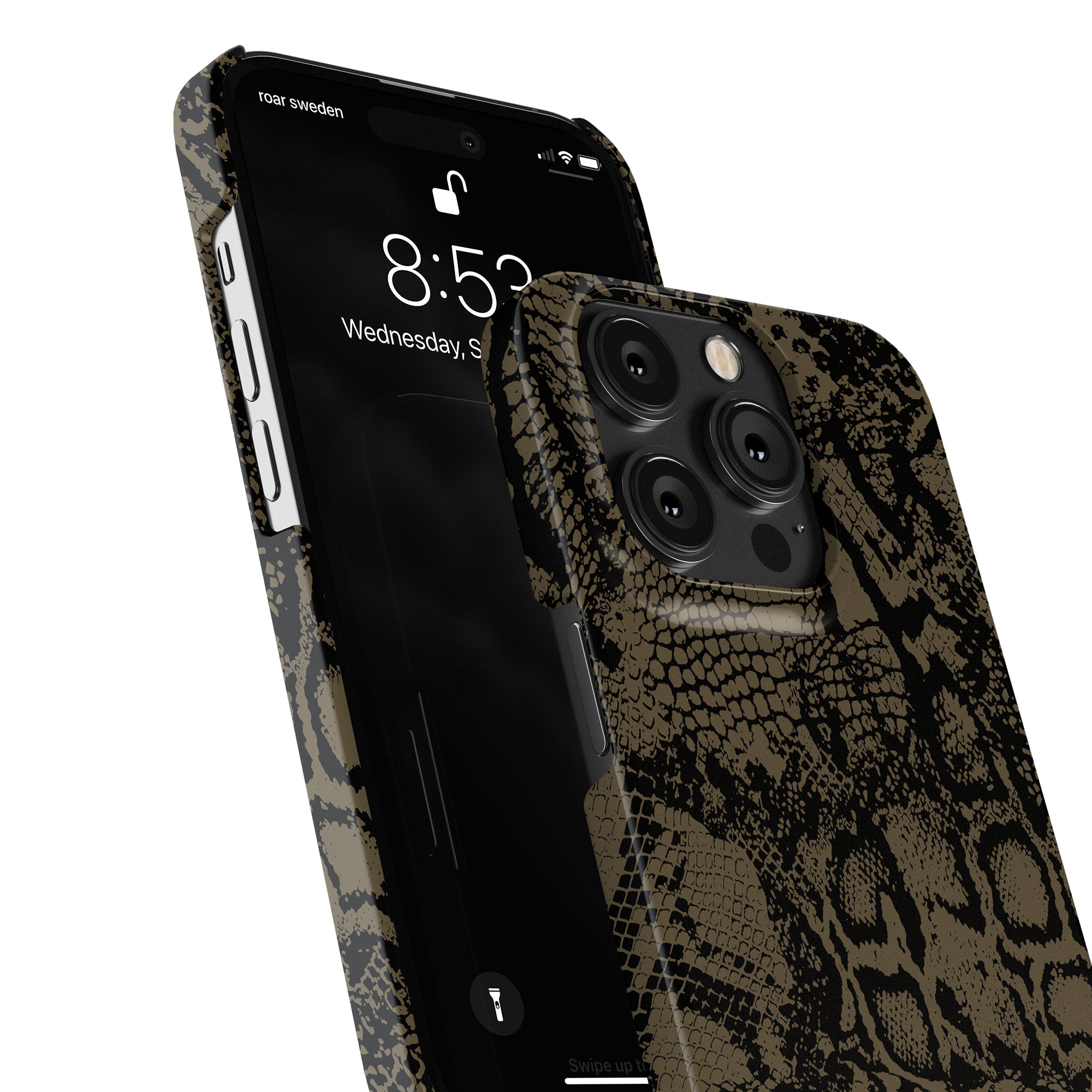 Cobra - Tunt fodral för iPhone 11 Pro Max, med ormskinnsmönster.