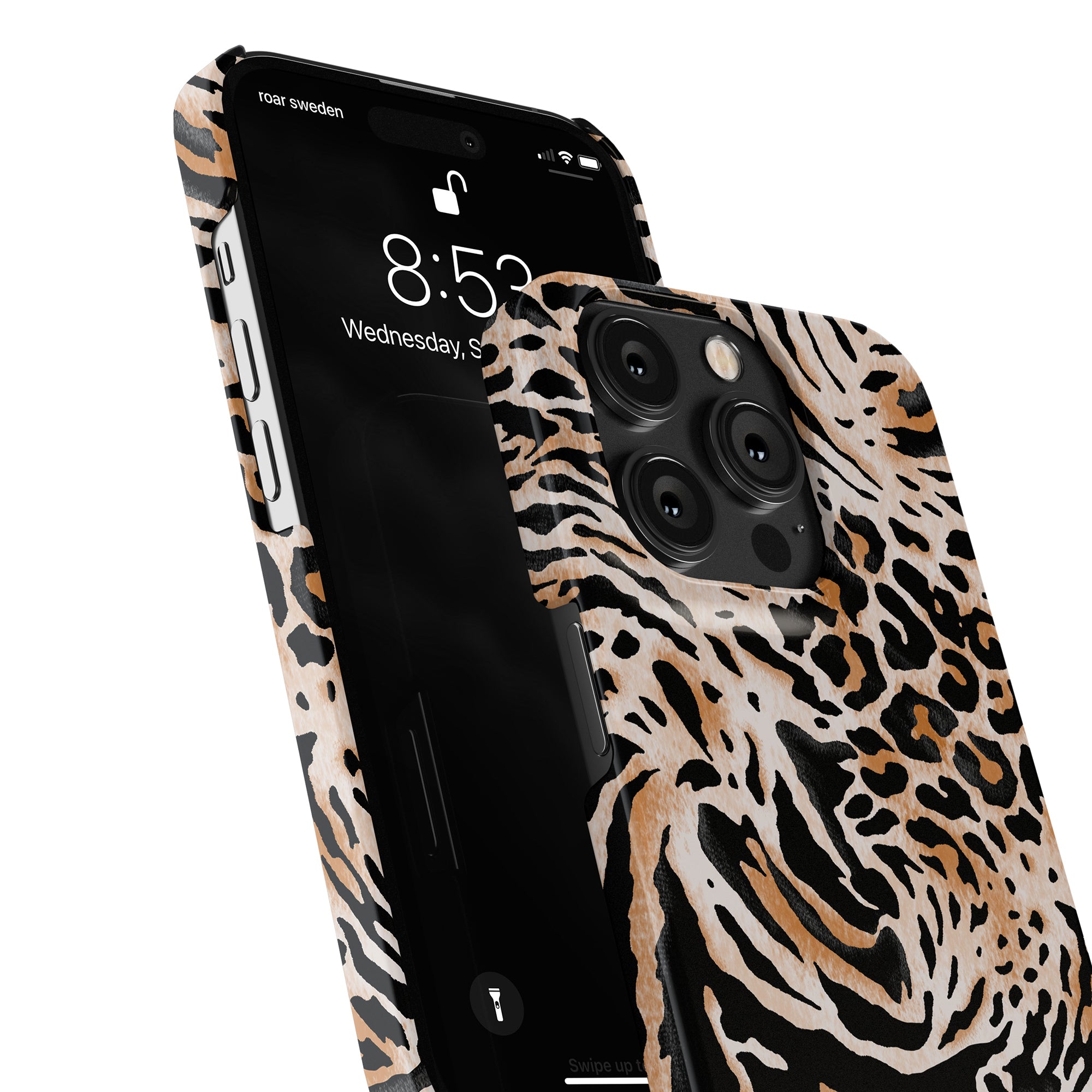 Printeers Panthera Slim Case erbjuder elegant smartphoneskydd med sitt leopardmönster, designat speciellt för iPhone 11 Pro.